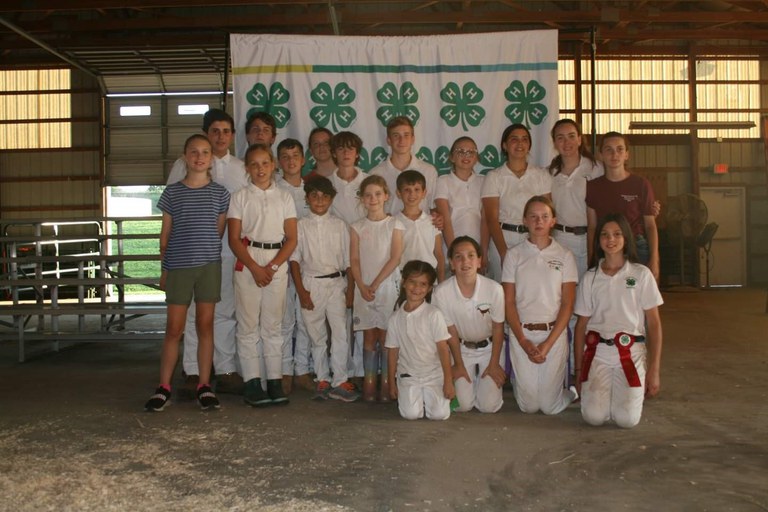 SPARKS 4-H club members that participated in the Goat Show