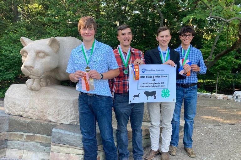 1st Place Senior Livestock Judging Team - Lancaster County