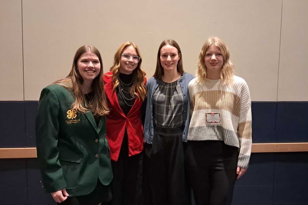 Pictured from Left to Right: Caitlyn Shrodo, Mackenzie Heyler, Rachel Winter, and Katie Shipton.