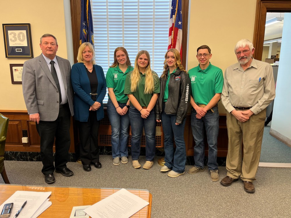 Commissioner Thomas Kreiner, Commissioner Carol Duffy, Jaidyn Goodman, Jenna Goodman, Melissa Burton, Calvin Bell, Commissioner Clifford Lane