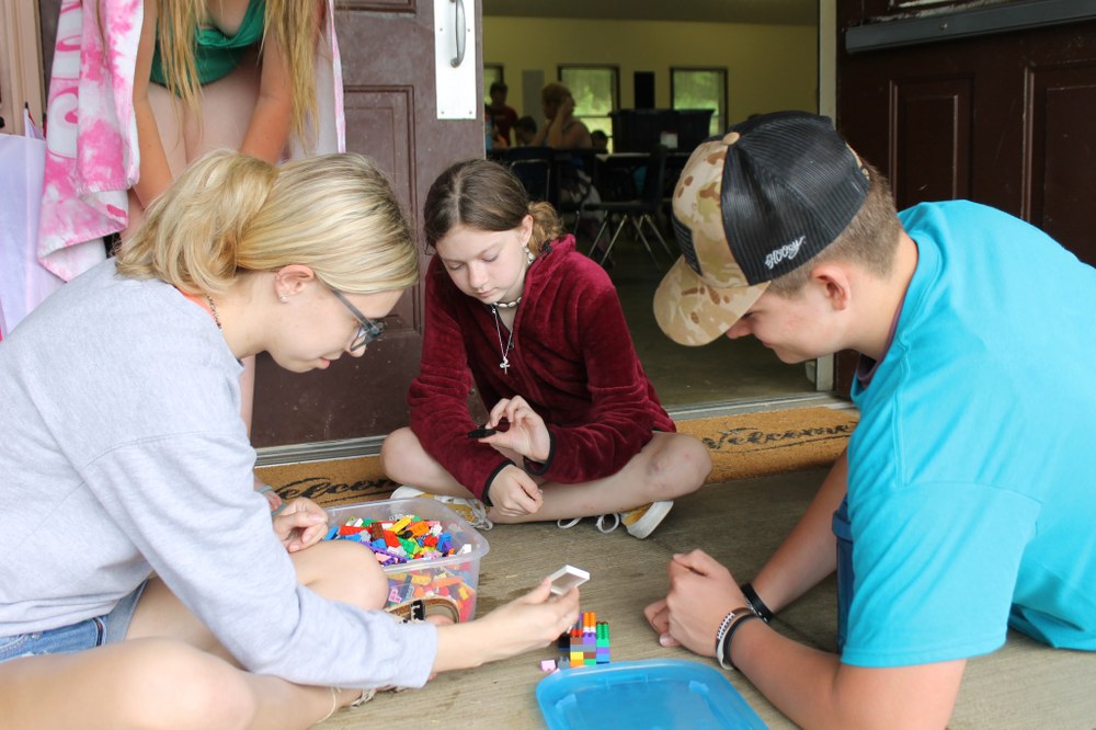 Make and Take: Button Art Youth create artistic models using LEGO bricks