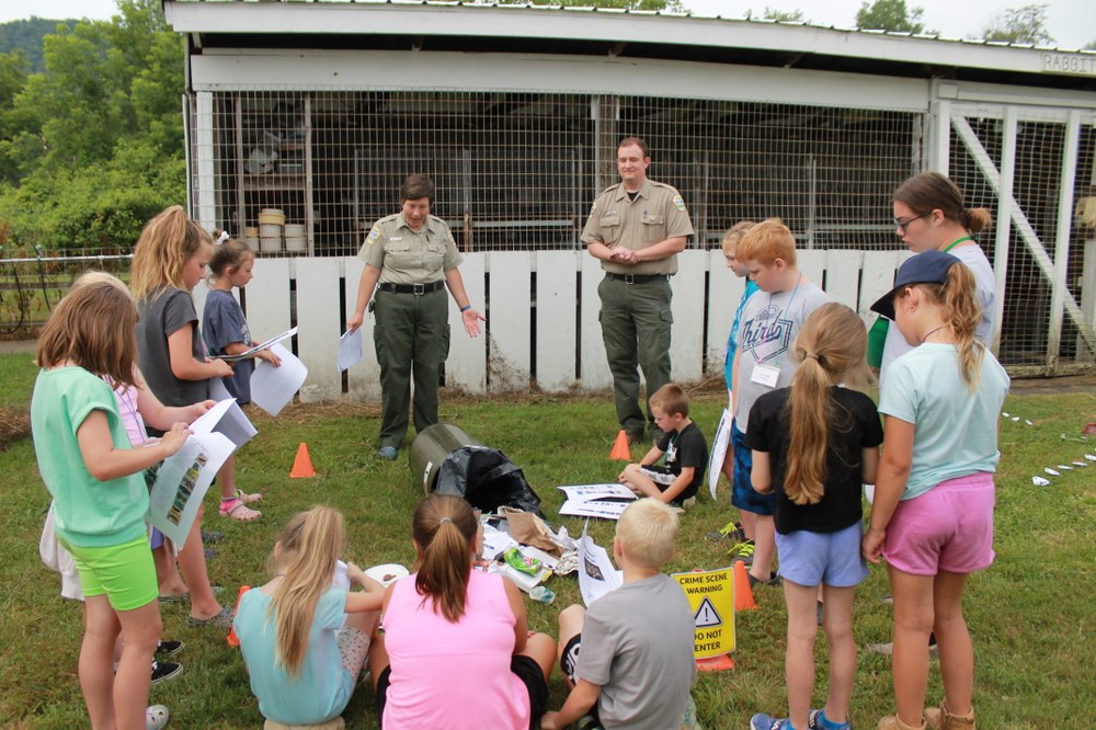 Make and Take: Nature Journaling Youth participate in a wildlife activity facilitated by the Department of Conservation and Natural Resources