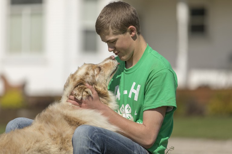 Boy and his dog