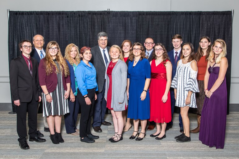 Entire 4-H delegation, from left: Ryan Miller, Phillip Clauer, Madison Shaw, Angie Shaw, Linzy Fetterolf, Gregory Martin, Alyssa Neff, Alyssa Brown, Valerie Miller, Jacob Haagen Kadel, Kara Miller, Jaydon Grumbine, Gretta Sherman, Virginia Kessinger, M