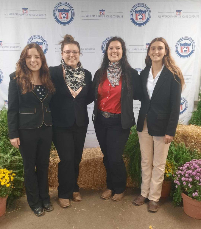 Samantha Harvey, Ryann Stahlberger, Bella Moore, Katelyn Clemens (Left to Right)