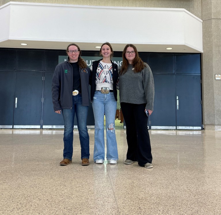 Rachel Bohr, Ciera Wolff, and Madeline Ingraham