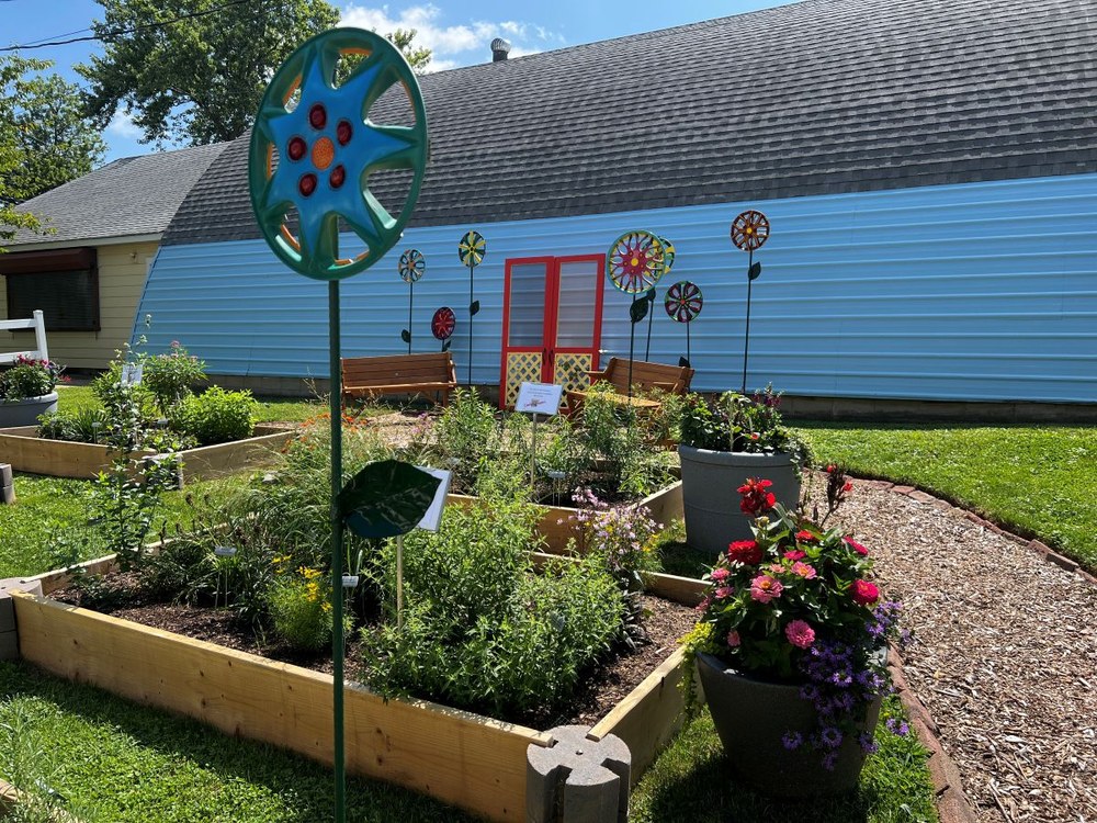 The Garden at the Middletown Grange The colorful Grange demo garden; Photo credit: Susan Supernavage