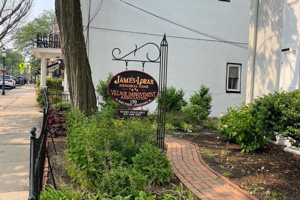 James Lorah Memorial Home Gardens Photo of garden after restoration.