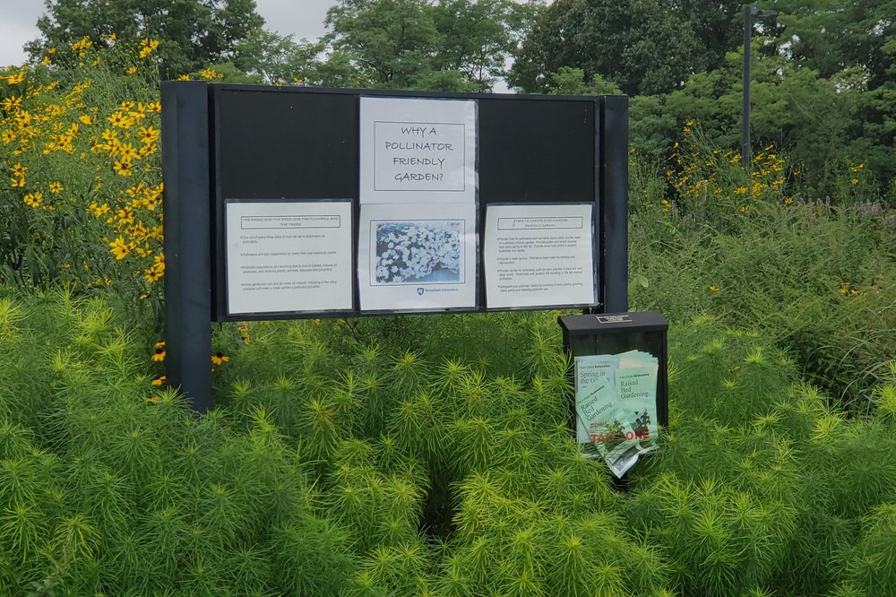 Educational Signs at the GSC Demo Pollinator Garden