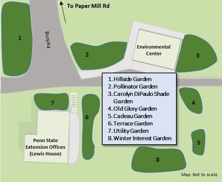 Map of Smedley Park Teaching Gardens
