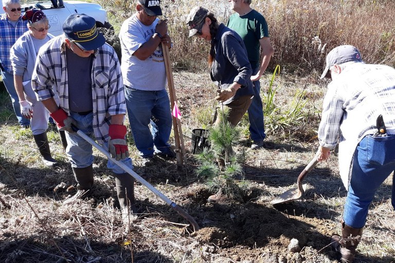 Master Gardeners at Old Crow Wetlands, 2020