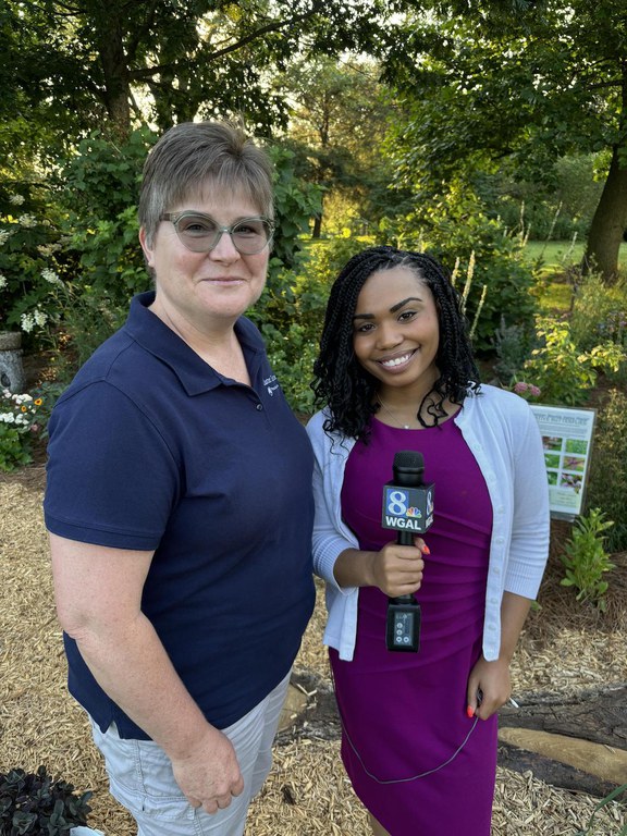 WGAL's Gabriel Martin and Christa Shoreman, Master Gardener Coordinator