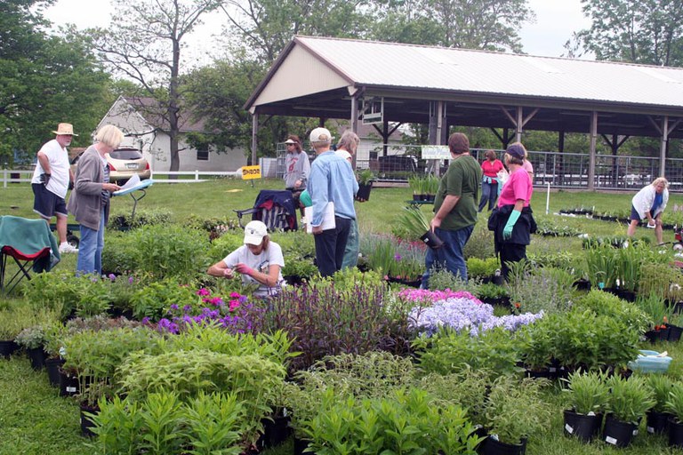 The Montgomery County Master Gardener Annual Plant sale is held the Saturday after Mother's Day in May.