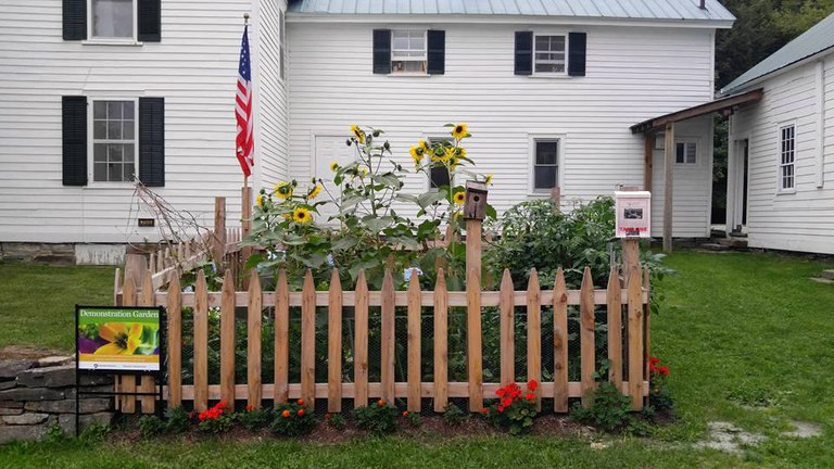 Historical Garden enclosed with picket fence