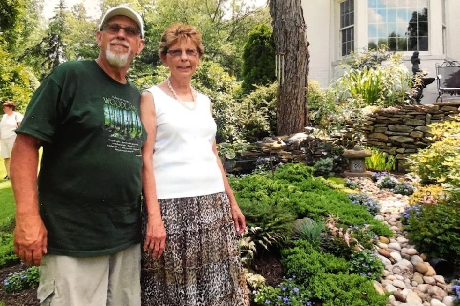 Travel Loving Gardeners Honored as Master Gardener Emeritus The Millers at a Greensburg Garden Center tour
