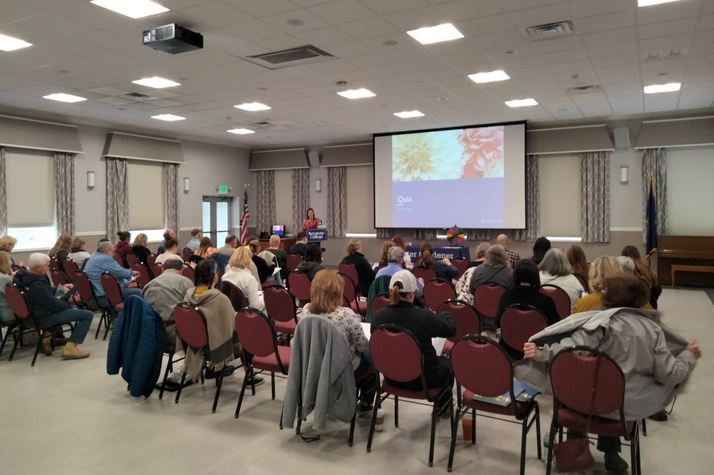 Attendees at the Think Spring Gardening Seminar on April 20, 2024.