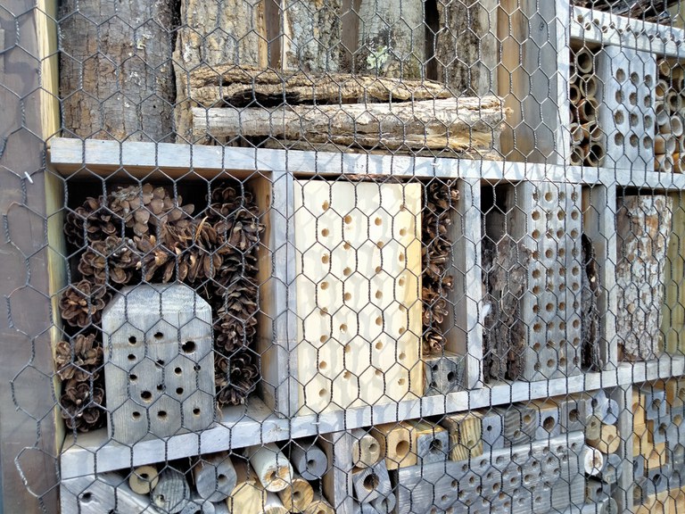 Handmade insect hotel