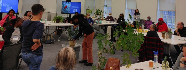 Training session for Master Gardener volunteer candidates