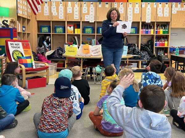 Master Gardener teaching Poison Prevention program to first graders