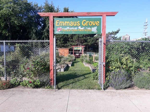 Front entrance of the Emmaus Grove Garden